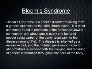 سندروم بلوم ؛ علائم ، تشخیص و درمان | کافه پزشکی