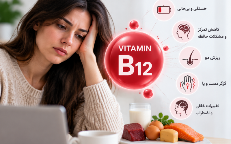 اگر این علائم را دارید، ممکن است کمبود ویتامین B12 داشته باشید! بررسی نشانه‌های مهم در زنان و مردان