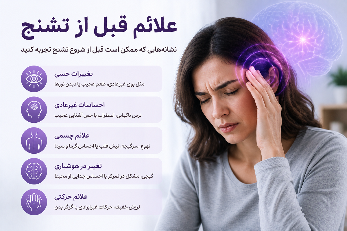 علائم قبل از تشنج چیست؟ نشانه‌های هشداردهنده، انواع علائم و زمان مراجعه به پزشک