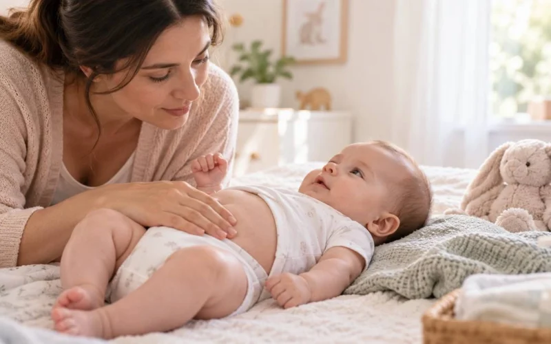 علت بزرگ بودن شکم نوزاد چیست؟ بررسی دلایل طبیعی و نشانه‌های نیازمند توجه