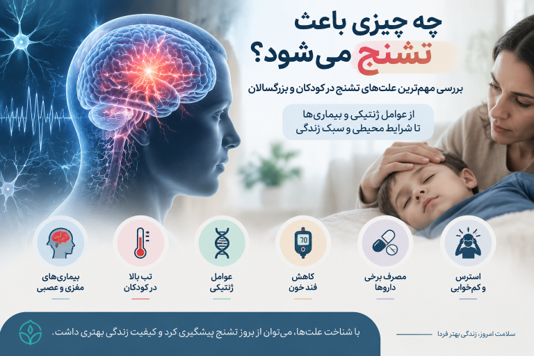 چه چیزی باعث تشنج می‌شود؟ بررسی مهم‌ترین علت‌های تشنج در کودکان و بزرگسالان
