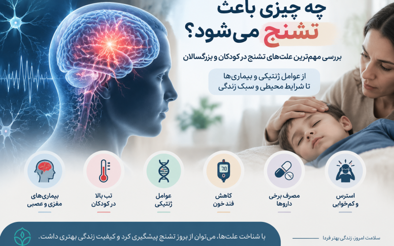 چه چیزی باعث تشنج می‌شود؟ بررسی مهم‌ترین علت‌های تشنج در کودکان و بزرگسالان