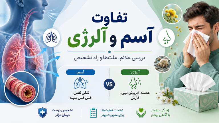 تفاوت آسم و آلرژی چیست؟ بررسی علائم، علت‌ها و راه تشخیص این دو مشکل تنفسی