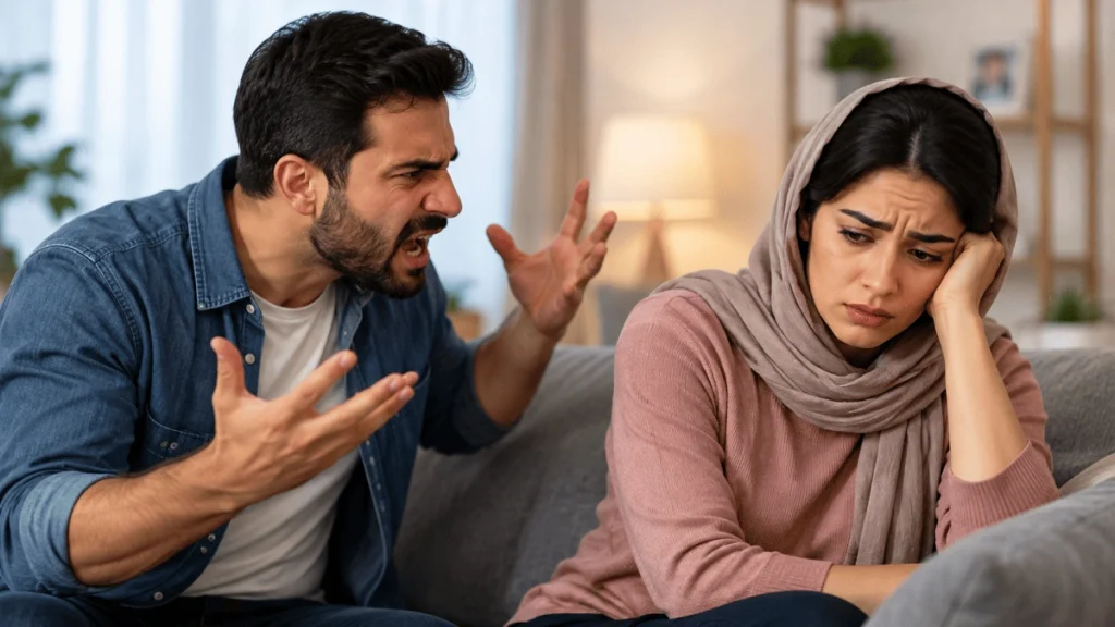 وقتی همسرتان عصبانی است این کارها را انجام ندهید