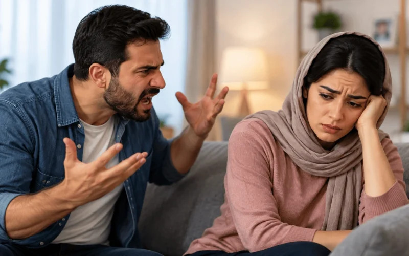 وقتی همسرتان عصبانی است این کارها را انجام ندهید