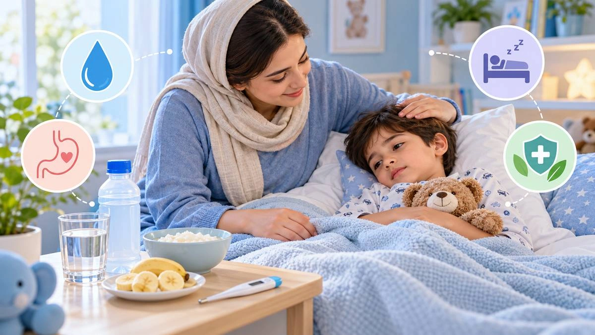 چگونه اسهال و استفراغ کودکان را در خانه درمان کنیم؟ راهنمای کامل والدین