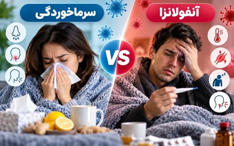 تفاوت سرماخوردگی و آنفولانزا چیست؟ 7 نشانه مهم برای تشخیص